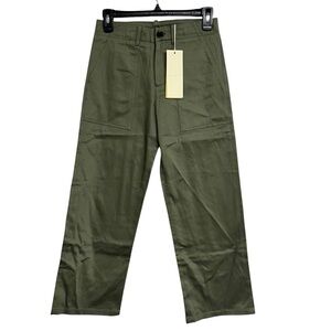 New‎ Kids Girls Youth Marni Stretch Gabardine Pants in Green